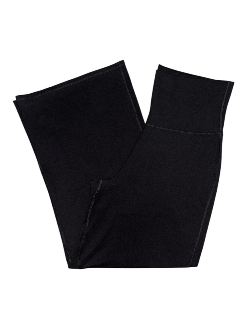 Fabletics Black High Waisted Fold-Over Moisture Wicking Leggings Lounge Pants XL